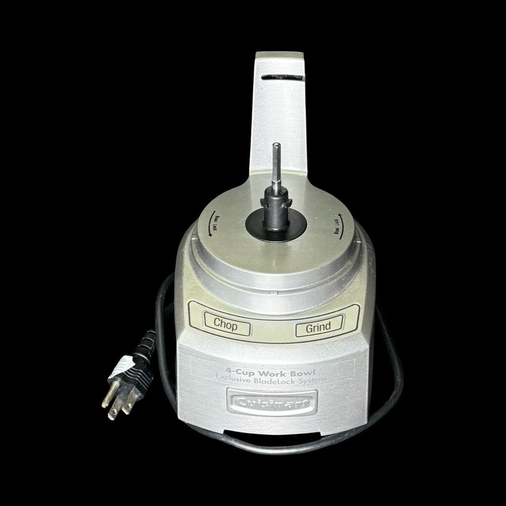 Cuisinart CH-4DC Elite Collection 4-Cup Food Chopper Silver BASE ONLY Tested